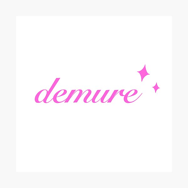 Item preview, Demure (pink) designed and sold by SnugbugStudios.