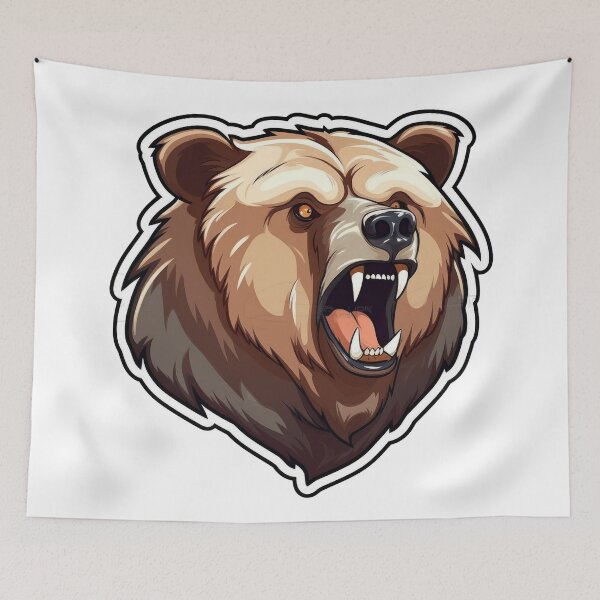 Item preview, Strong Bear Sticker designed and sold by Enea Kelo.