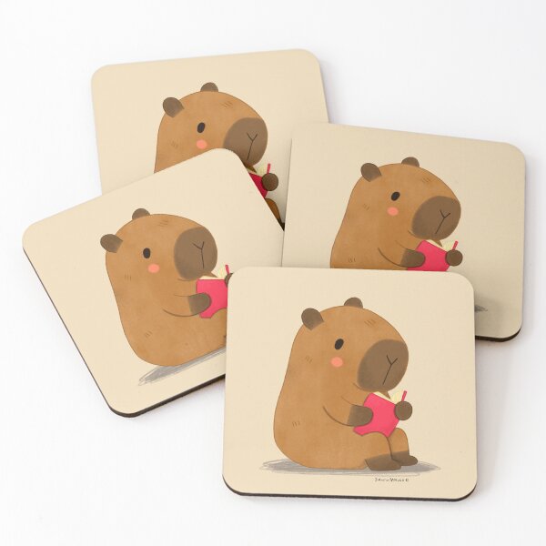 Item preview, Capybara reading designed and sold by julianamotzko.