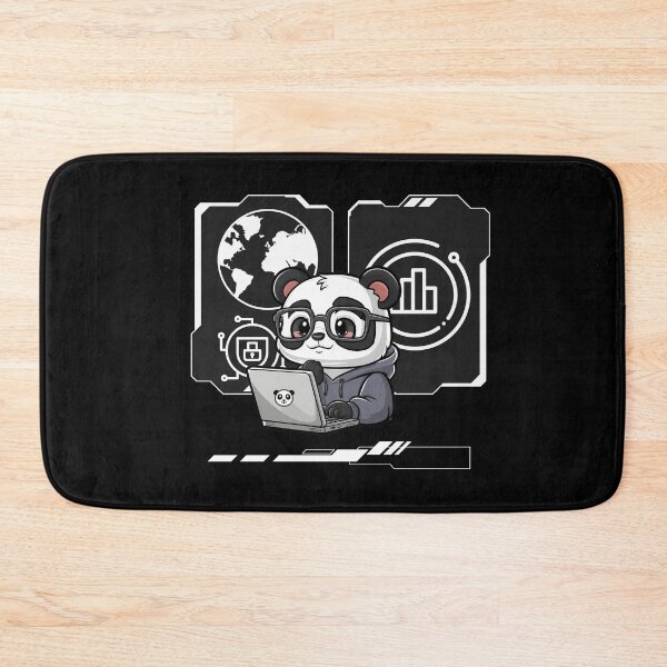Item preview, Cute panda hacker and her ethical hacking designed and sold by CypisDesign.