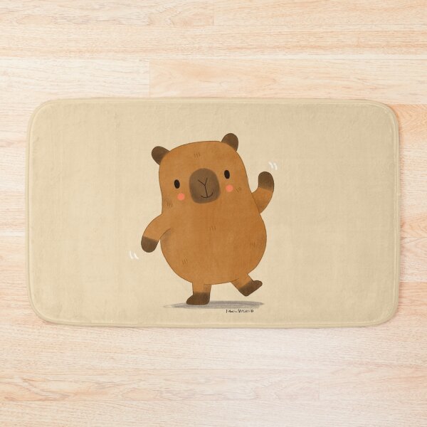 Item preview, Capybara saying hello designed and sold by julianamotzko.