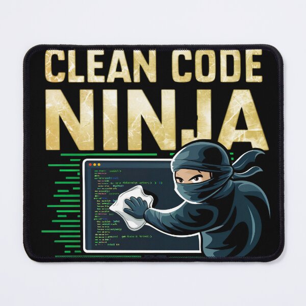 Item preview, Clean code Ninja designed and sold by DesignsByJensen.