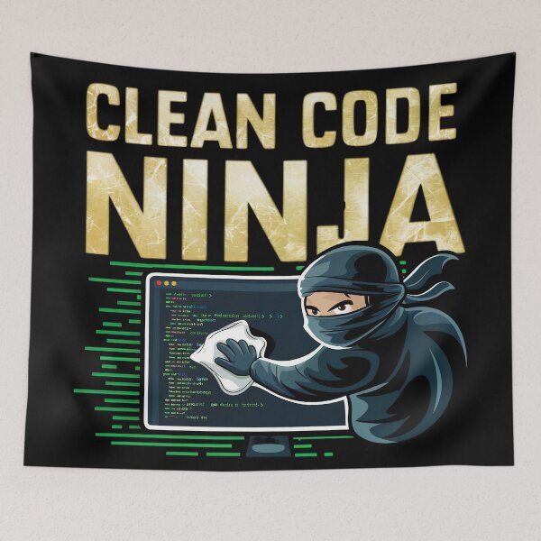 Item preview, Clean code Ninja designed and sold by DesignsByJensen.