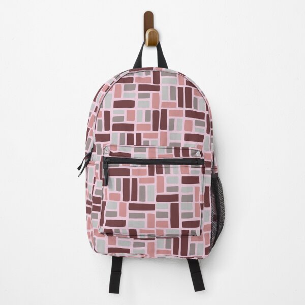 Item preview, Pink grey tones colorful geometric abstract colorful pattern designed and sold by NiibDesigns.