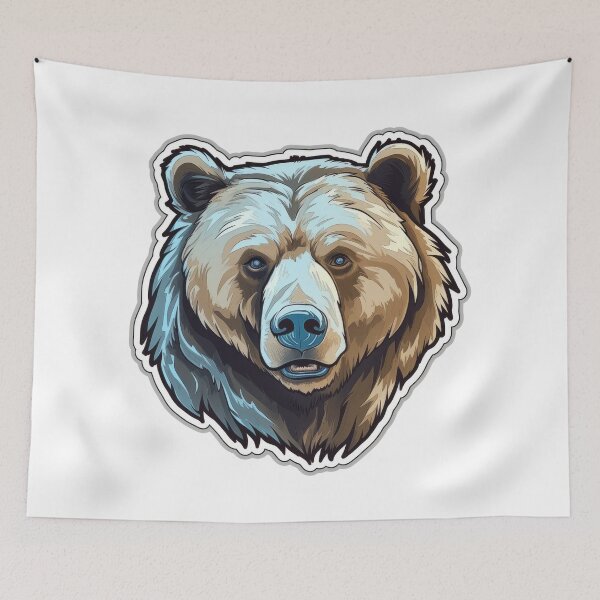Item preview, Strong Bear Sticker designed and sold by Enea Kelo.
