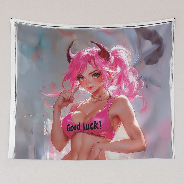 Item preview, Pink Devil's Wicked Luck designed and sold by David Macdonald.