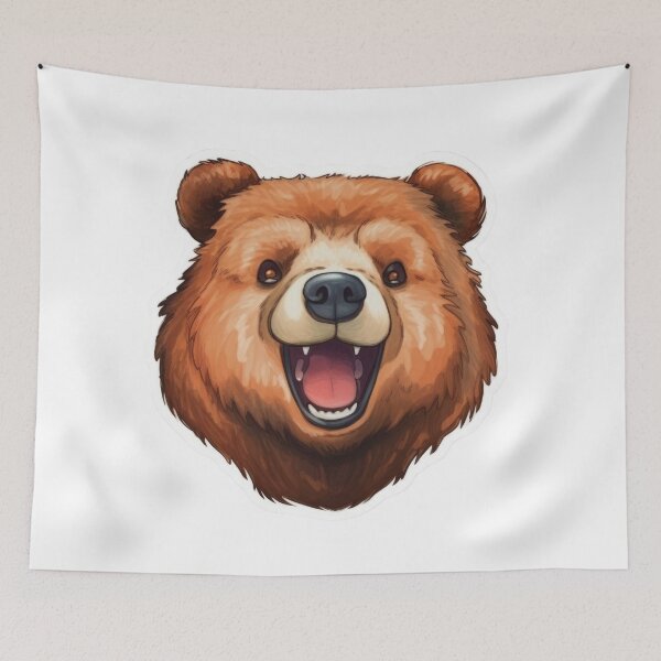 Item preview, Strong Bear Sticker designed and sold by Enea Kelo.