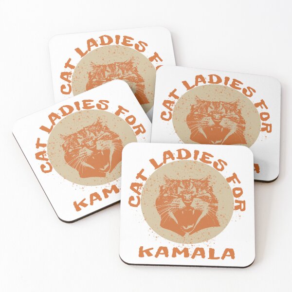 Aperçu de l'œuvre Dames chats pour Kamala. créée et vendue par EunsooLee.