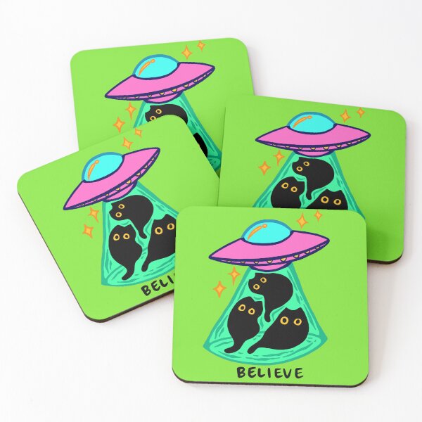 Item preview, UFO Alien Cat Abduction Believe designed and sold by ari-tistic.