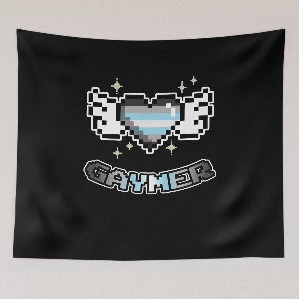 Item preview, Demiboy Gaymer LGBT Gaming Pride Flag designed and sold by Clara Hollins.