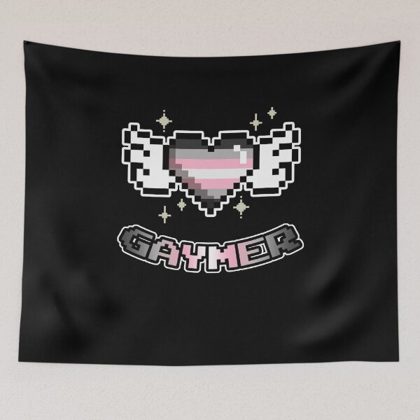 Item preview, Demigirl Gaymer LGBT Gaming Pride Flag designed and sold by Clara Hollins.
