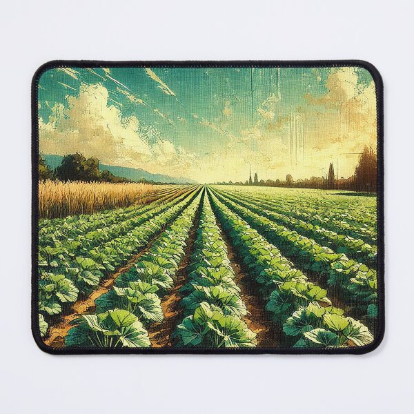 Item preview, Oil Painted Plantation Landscape with Farmland designed and sold by PsycheBrain.