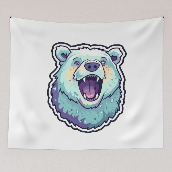 Item preview, Strong Bear Sticker designed and sold by Enea Kelo.