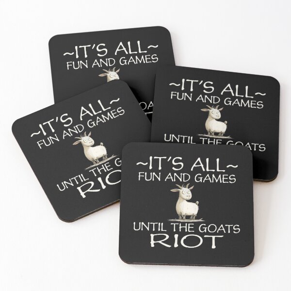 Item preview, It's all fun and games until the goats riot designed and sold by edenjoy-designs.