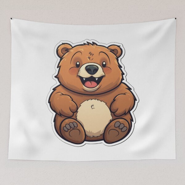 Item preview, Strong Bear Sticker designed and sold by Enea Kelo.