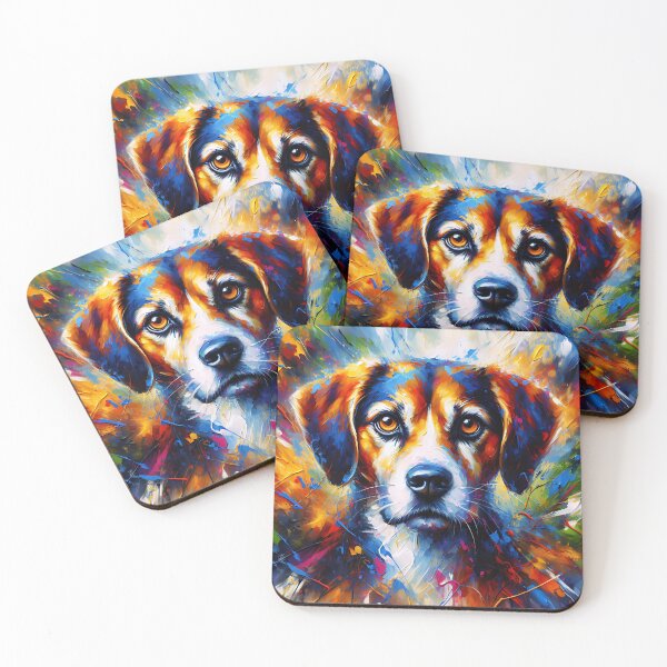 Item preview, Harrier Dog Acrylic Print Pet Portrait Pet Lovers designed and sold by Puppy Puzzles Plus.