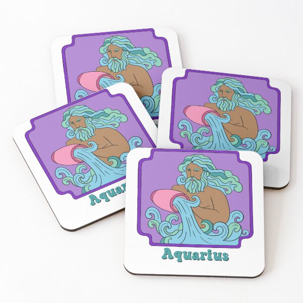 Item preview, Aquarius star sign zodiac sign horoscope designed and sold by Kimmygowland.