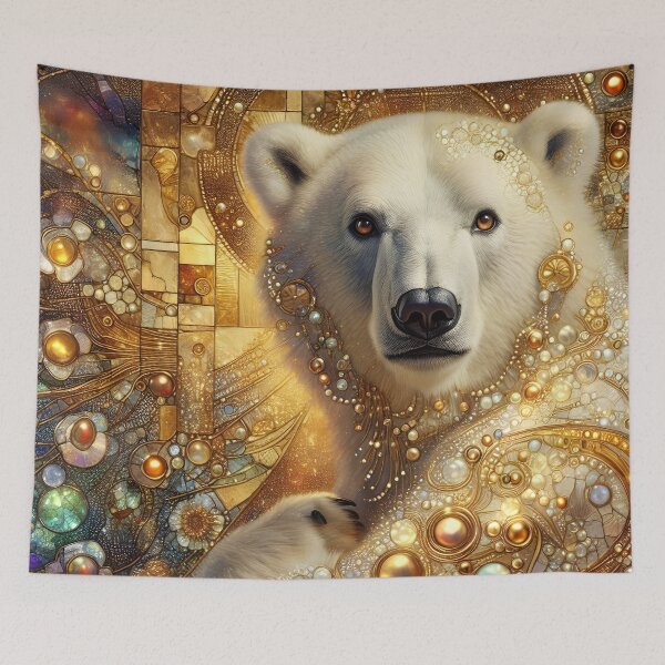 Item preview, Polar Bear pearls by heidiannemorris designed and sold by FOLK ART FUSION by heidiannemorris.