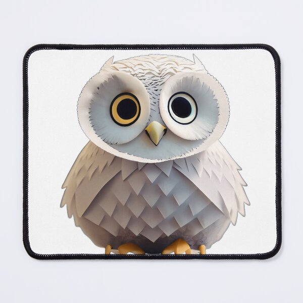 Item preview, Happy White Owl designed and sold by CreateDreamz.