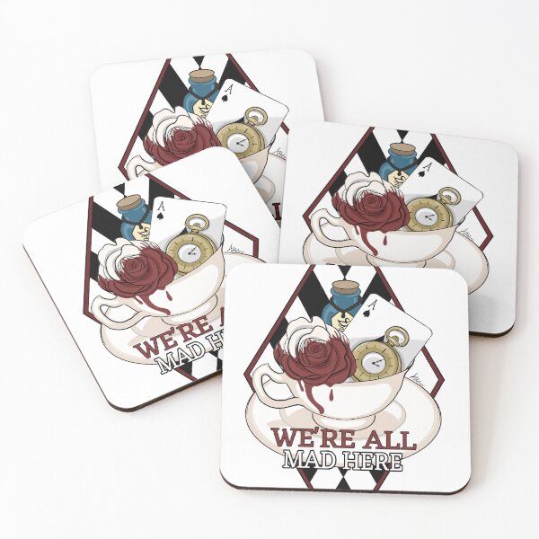 Item preview, We're All Mad Here Alice in Wonderland Artwork designed and sold by Abbelin Rose.