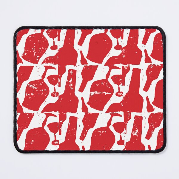 Item preview, Bottles and Glasses Graphic Red designed and sold by ruthieewitmer.