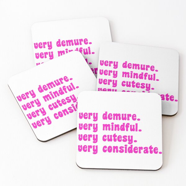 Item preview, very demure very mindful very cutesy very considerate designed and sold by gillianalyse.