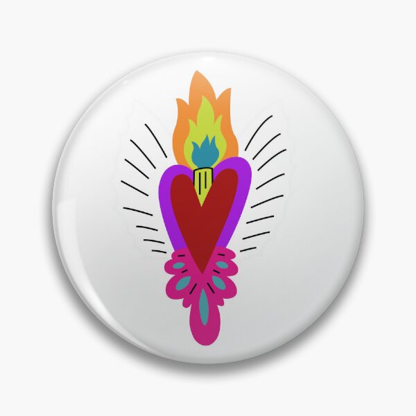 Item preview, Sacred flaming heart designed and sold by Katie-Holland.