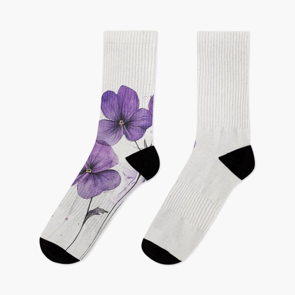 Item preview, Violets, Flower of the Month of February designed and sold by MaryFiore.