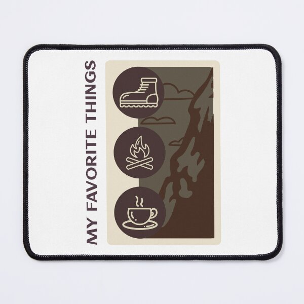 Item preview, My Favorite Things Hiking Boots Campfires and Coffee designed and sold by Janie0522.