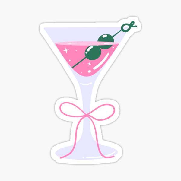 martini glass Sticker