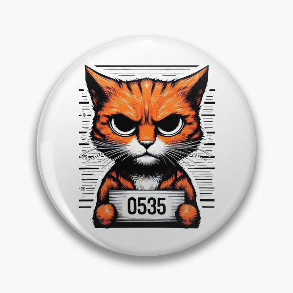 Item preview, Fotografía policial del gato naranja designed and sold by ZAIKY DREAMS.