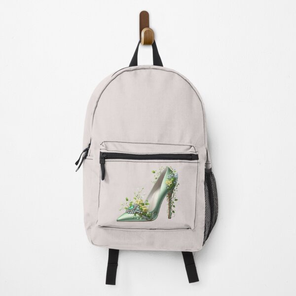 Item preview, Emerald green floral stiletto art designed and sold by EmeraldeaArt.