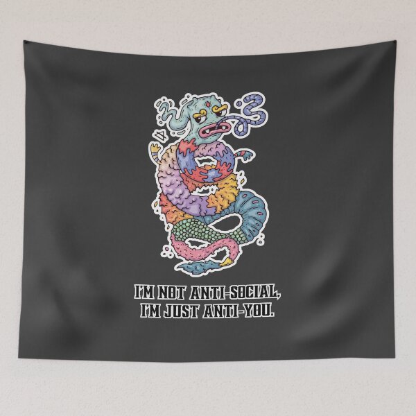 Item preview, I'm Not Anti-Social, I'm Just Anti-You. #punk #rebel #punklove #punklife designed and sold by Anna Halasek.