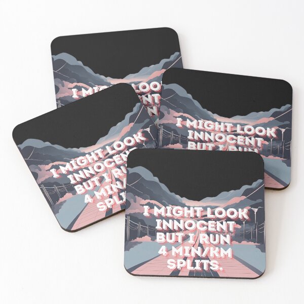 Item preview, I Might Look Innocent But I Can Run 4 Min/Km Splits - Triathlete Girl designed and sold by Triathlongram.