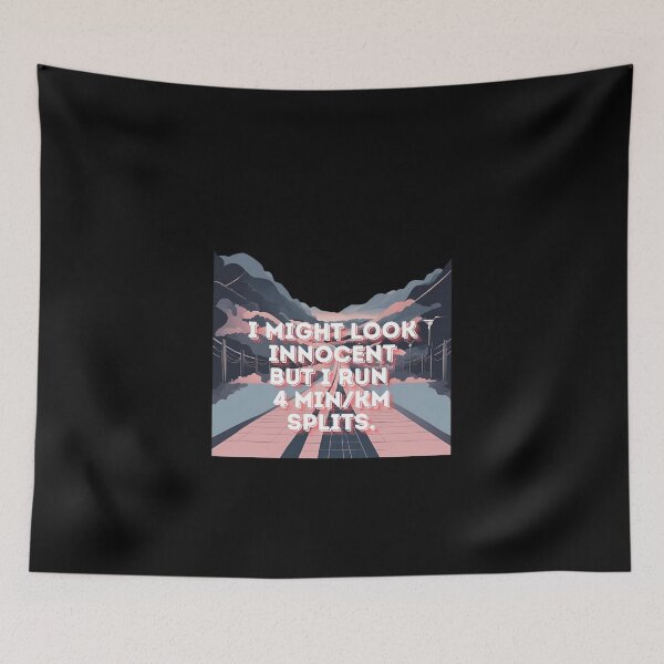 Item preview, I Might Look Innocent But I Can Run 4 Min/Km Splits - Triathlete Girl designed and sold by Triathlongram.