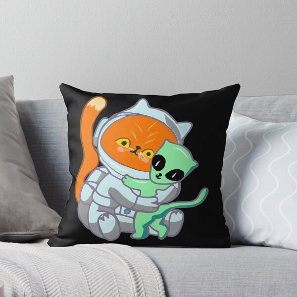 Item preview, Astronaut cat hugs alien designed and sold by BritishDelights.