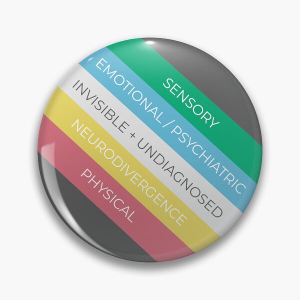 Item preview, Disability Pride Flag with Meanings designed and sold by Mouse Ears & Broomsticks on Redbubble.