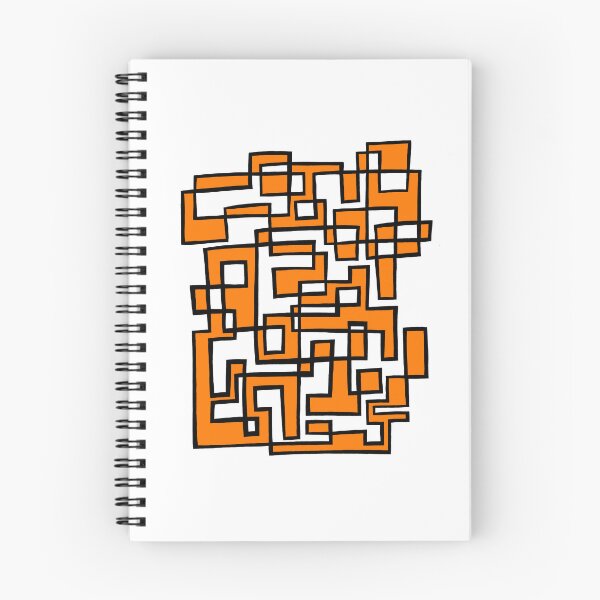 Item preview, Squid Grid No. 1 with orange infill designed and sold by ABellyIrked.