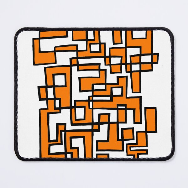 Item preview, Squid Grid No. 1 with orange infill designed and sold by ABellyIrked.