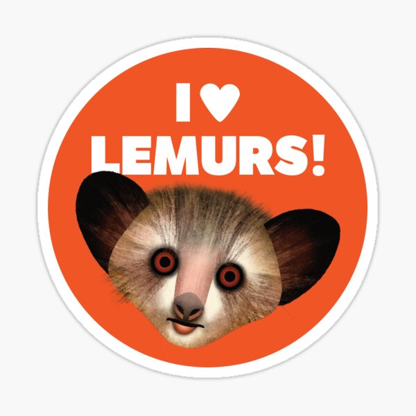 Item preview, I love lemurs: aye aye designed and sold by lemurnetwork.