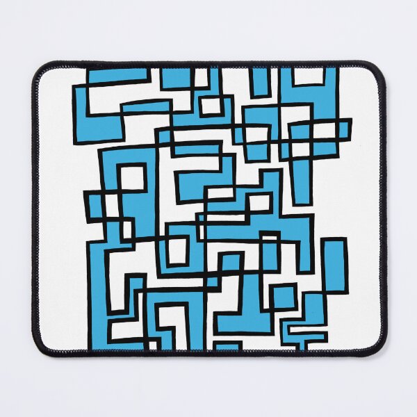 Item preview, Squid Grid No. 1 with sky blue infill designed and sold by ABellyIrked.