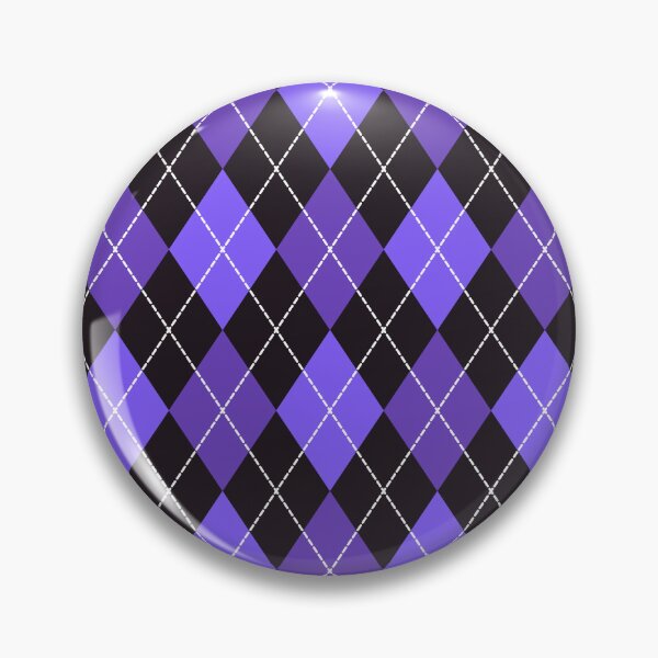 Item preview, Halloween purple argyle checker pattern designed and sold by Dana Du.
