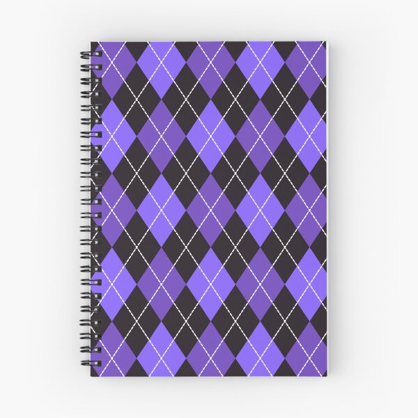 Item preview, Halloween purple argyle checker pattern designed and sold by Dana Du.