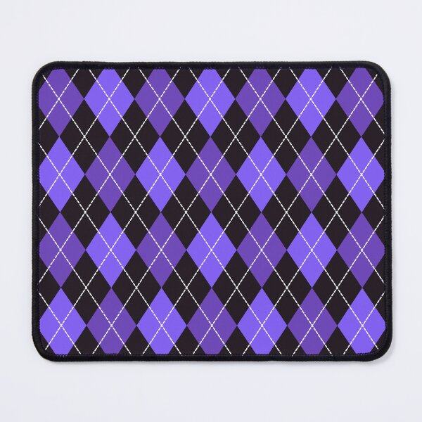 Item preview, Halloween purple argyle checker pattern designed and sold by Dana Du.