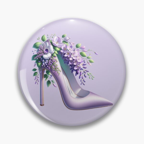 Item preview, Wisteria amethyst purple stiletto designed and sold by EmeraldeaArt.