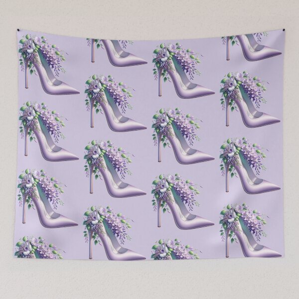 Item preview, Wisteria amethyst purple stiletto designed and sold by EmeraldeaArt.