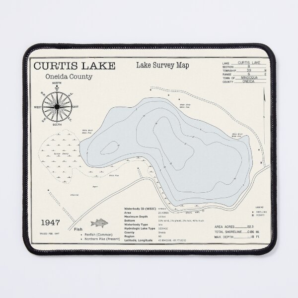 Item preview, Curtis Lake WI Oneida County designed and sold by Jean Plout.