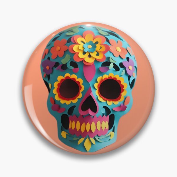 Item preview, Sugar Skull Face Mask #4 designed and sold by elgatonocturno.