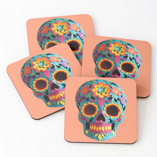 Item preview, Sugar Skull Face Mask #4 designed and sold by elgatonocturno.