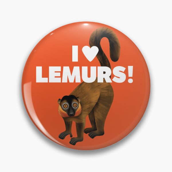 Item preview, I love lemurs: collared brown lemur designed and sold by lemurnetwork.